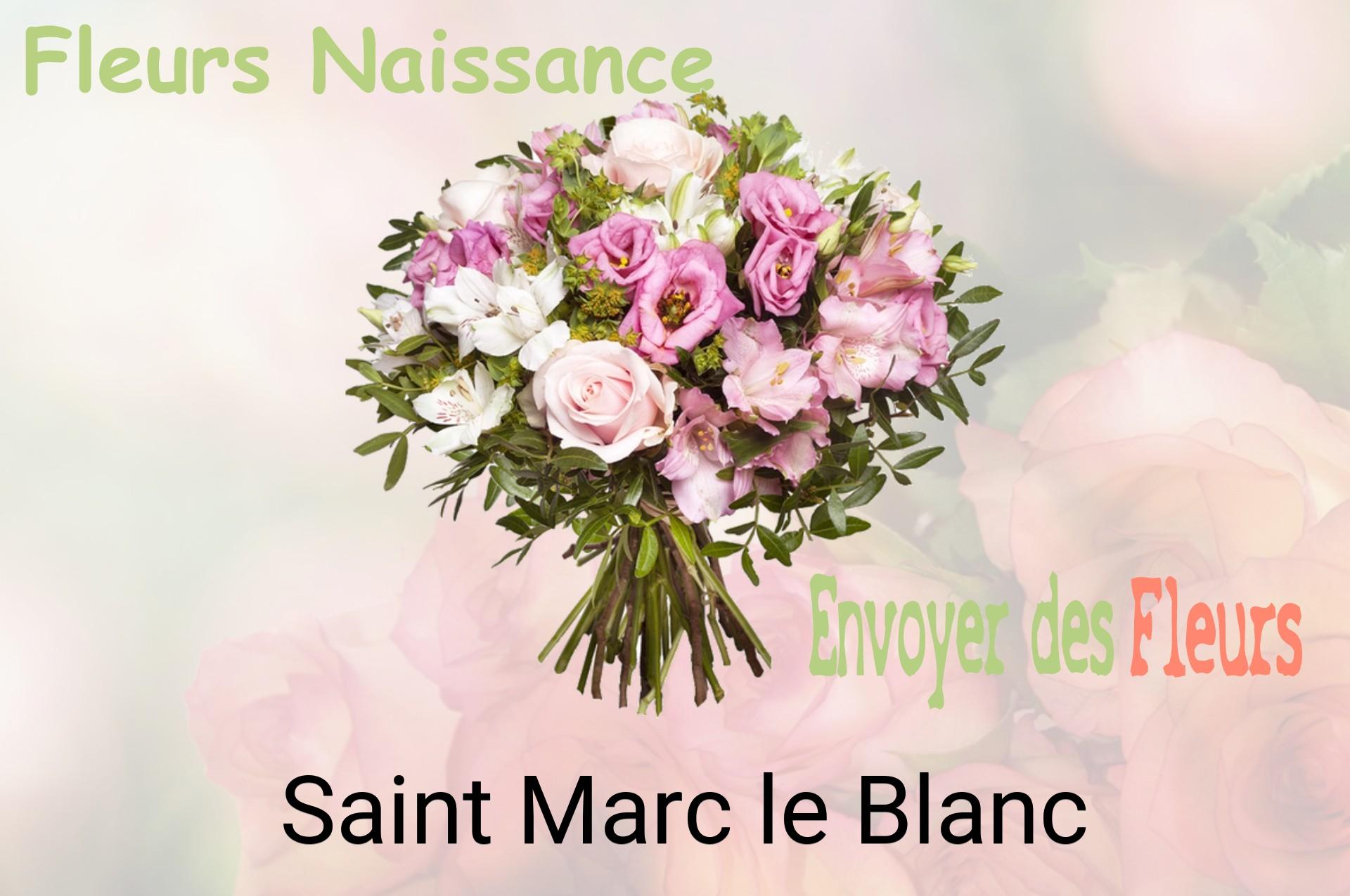 Bouquet de fleurs de naissance livré à Saint-Marc-le-Blanc